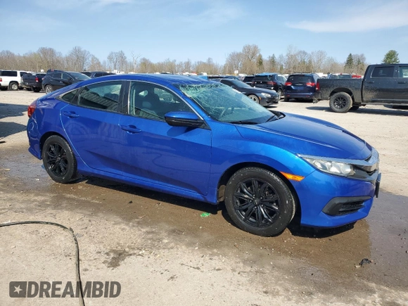 2016 Honda Civic Sedan LX with VIN 19XFC2F52GE215171, listed as a Copart auction lot 53947405 with 102,565 mi miles and Salvage Title. Bid and sale history available at carsss.com. Image 4.