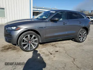 2017 Jaguar F-PACE 20d Prestige with VIN SADCK2BN1HA892569, listed as a Copart auction lot 87753235 with 34,695 mi miles and Salvage Title. Bid and sale history available at carsss.com. Image 1.