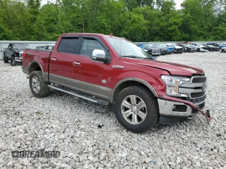 2018 Ford F-150 XL with VIN 1FTEW1EG7JFC04065, listed as a Copart auction lot 60716365 with 150,355 mi miles and Salvage title. Bid and sale history available at DreamBid. Image 4.
