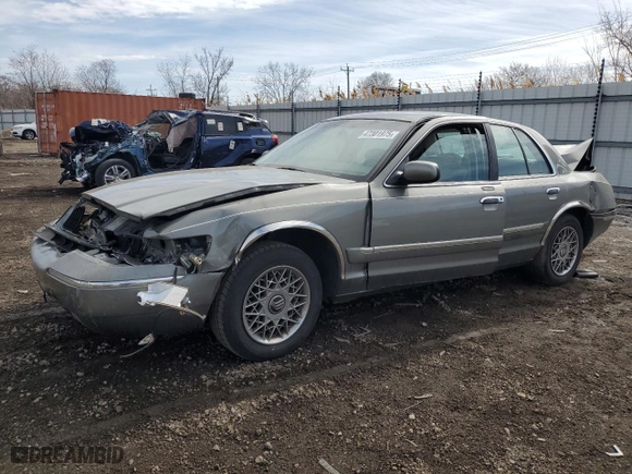 1999 Mercury Grand Marquis GS with VIN 2MEFM74WXXX734547, listed as a Copart auction lot 47301975 with 109,686 mi miles and Salvage Title. Bid and sale history available at carsss.com. Image 1.