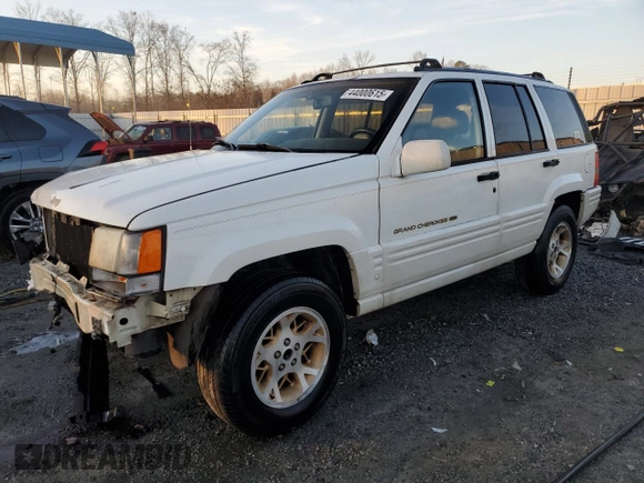 1996 Jeep Grand Cherokee z VIN 1J4FX78S6TC221815, wystawiony jako Copart lot #44000615 z przebiegiem 287 308 mil mil oraz Szkoda całkowita • Salvage title. Historia ofert i sprzedaży dostępna na DreamBid. Obrazek 1.
