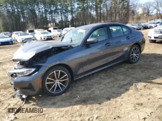 2020 BMW 3 Series 330i xDrive with VIN 3MW5R7J02L8B09568, listed as a Copart auction lot 44350955 with Not provided miles and Salvage title. Bid and sale history available at DreamBid. Image 1.