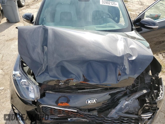 2018 Kia Sportage EX with VIN KNDPN3AC9J7398389, listed as a Copart auction lot 55902125 with 154,786 mi miles and Salvage title. Bid and sale history available at DreamBid. Image 12.