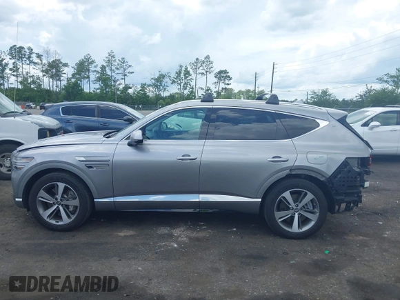 2023 Genesis GV80 with VIN KMUHCESCXPU133511, listed as a IAAI auction lot 42486556 with 38,988 mi miles and . Bid and sale history available at DreamBid. Image 14.