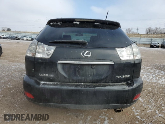 2007 Lexus RX 350 with VIN 2T2HK31U37C044022, listed as a Copart auction lot 46143145 with 253,496 mi miles and Salvage Title. Bid and sale history available at DreamBid. Image 6.