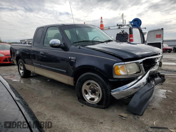 1999 Ford F-150 XL with VIN 1FTRX17L2XKB00768, listed as a Copart auction lot 50088124 with 294,478 mi miles and Salvage Title. Bid and sale history available at carsss.com. Image 4.