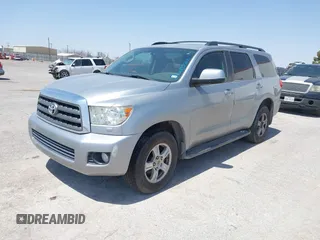 2011 Toyota Sequoia SR5 with VIN 5TDZM5G18BS003008, listed as a IAAI auction lot 42014008 with 220,259 mi miles. Bid and sale history available at carsss.com. Image 2.