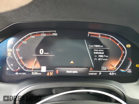 2020 BMW 3 Series 330i xDrive with VIN 3MW5R7J00L8B12632, listed as a Copart auction lot 43011785 with 74,845 mi miles and Clean Title. Bid and sale history available at carsss.com. Image 9.