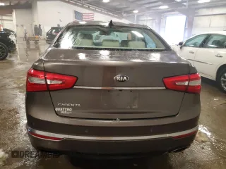 2014 Kia Cadenza Premium with VIN KNALN4D74E5137964, listed as a Copart auction lot 87814495 with 112,442 mi miles and Clean Title. Bid and sale history available at carsss.com. Image 6.