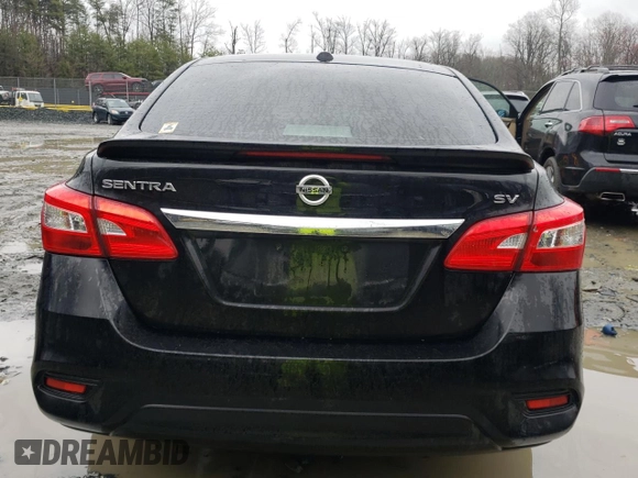 2019 Nissan Sentra SV with VIN 3N1AB7AP7KY247157, listed as a Copart auction lot 49877865 with 106,805 mi miles and Salvage Title. Bid and sale history available at DreamBid. Image 6.