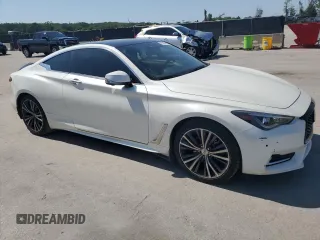 2021 Infiniti Q60 Luxe with VIN JN1EV7KLXMM470206, listed as a Copart auction lot 57438745 with 54,403 mi miles and Clean title. Bid and sale history available at DreamBid. Image 4.