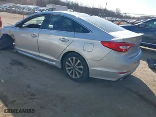 2016 Hyundai Sonata 2.4L Sport with VIN 5NPE34AF7GH431391, listed as a IAAI auction lot 41880383 with 123,546 mi miles. Bid and sale history available at carsss.com. Image 3.