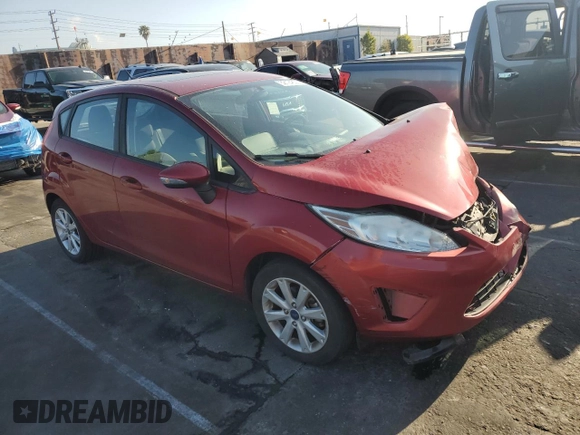 2013 Ford Fiesta SE with VIN 3FADP4EJ6DM144375, listed as a Copart auction lot 52124605 with 96,968 mi miles and Salvage Title. Bid and sale history available at carsss.com. Image 4.