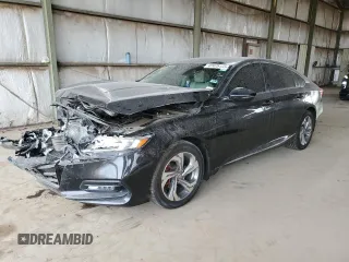 2018 Honda Accord EX-L z VIN 1HGCV1F5XJA047296, wystawiony jako Copart lot #47475185 z przebiegiem 76 214 mil mil oraz Czysty tytuł • Clean title. Historia ofert i sprzedaży dostępna na DreamBid. Obrazek 1.