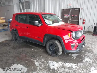 2019 Jeep Renegade Sport with VIN ZACNJBAB4KPK08939, listed as a IAAI auction lot 41245502 with 87,227 mi miles. Bid and sale history available at carsss.com. Image 1.