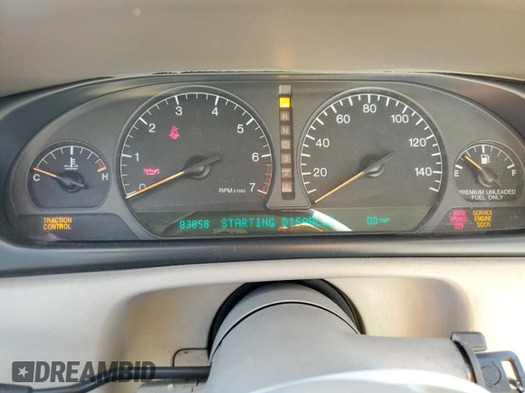 1996 Cadillac Seville Luxury SLS with VIN 1G6KS52YXTU800369, listed as a Copart auction lot 79962924 with 83,858 mi miles and Clean Title. Bid and sale history available at carsss.com. Image 9.