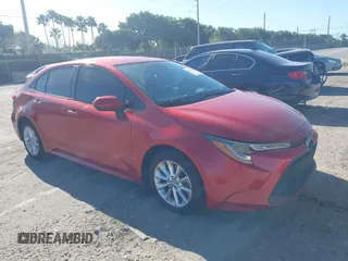 2021 Toyota Corolla LE with VIN JTDVPMAE7MJ145782, listed as a IAAI auction lot 41833267 with 53,296 mi miles. Bid and sale history available at carsss.com. Image 1.