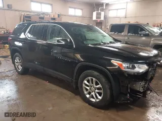 2019 Chevrolet Traverse LT Cloth with VIN 1GNEVGKW7KJ276312, listed as a IAAI auction lot 41925439 with 114,257 mi miles. Bid and sale history available at carsss.com. Image 1.