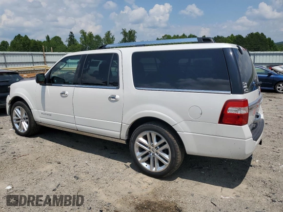 2017 Ford Expedition Max Platinum z VIN 1FMJK1MT5HEA13460, wystawiony jako Copart lot #62346735 z przebiegiem 130 720 mil mil oraz Szkoda całkowita • Salvage title. Historia ofert i sprzedaży dostępna na DreamBid. Obrazek 2.