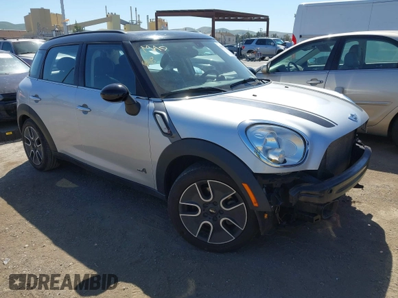 2012 MINI Countryman S with VIN WMWZC5C59CWL60076, listed as a IAAI auction lot 42078926 with 60,280 mi miles and . Bid and sale history available at DreamBid. Image 1.