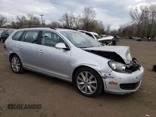 2014 Volkswagen Jetta SportWagen TDI w/Sunroof & Nav with VIN 3VWPL7AJ5EM625002, listed as a Copart auction lot 53535165 with 117,190 mi miles and Salvage Title. Bid and sale history available at carsss.com. Image 4.
