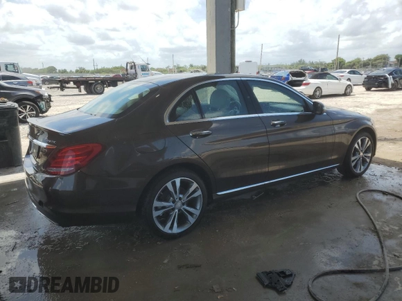 2016 Mercedes-Benz C 300 Luxury with VIN WDDWF4KBXGR139241, listed as a Copart auction lot 58782885 with Not provided miles and Salvage title. Bid and sale history available at DreamBid. Image 3.