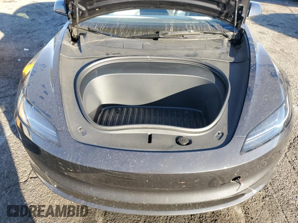 2025 Tesla Model 3 Long Range with VIN 5YJ3E1EA4SF887547, listed as a Copart auction lot 85526184 with 2,506 mi miles and Salvage title. Bid and sale history available at DreamBid. Image 13.