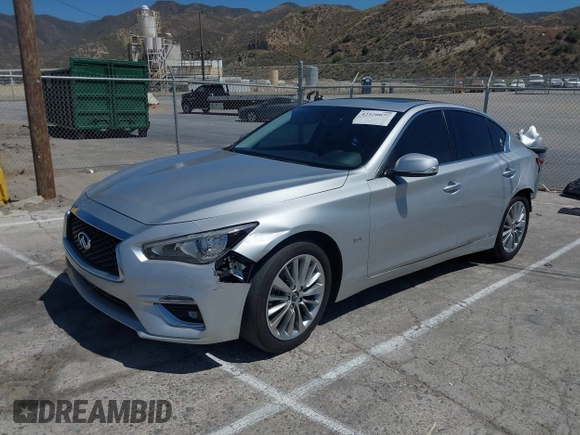 2020 Infiniti Q50 Luxe with VIN JN1EV7AP0LM203949, listed as a IAAI auction lot 42520077 with 57,531 mi miles and . Bid and sale history available at DreamBid. Image 17.
