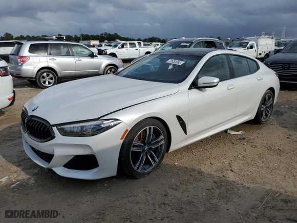 2021 BMW 8 Series 840i with VIN WBAGV4C00MCF65565, listed as a Copart auction lot 72652692 with NaN miles. Bid and sale history available at carsss.com. Image 1.