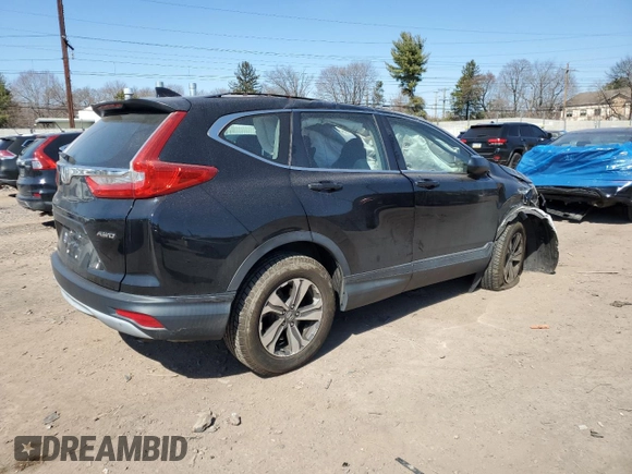 2017 Honda CR-V LX with VIN 2HKRW6H34HH222739, listed as a Copart auction lot 48427525 with 0 mi miles and Salvage Title. Bid and sale history available at carsss.com. Image 3.