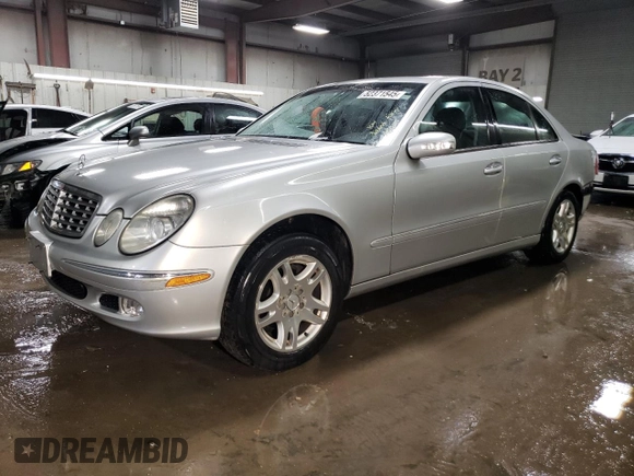 2003 Mercedes-Benz E-Class 3.2L with VIN WDBUF65JX3A294346, listed as a Copart auction lot 52371545 with 158,664 mi miles and Salvage Title. Bid and sale history available at carsss.com. Image 1.