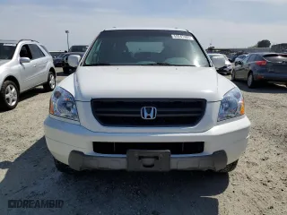 2004 Honda Pilot EX with VIN 2HKYF18504H569611, listed as a Copart auction lot 53247405 with 199,141 mi miles and Salvage Title. Bid and sale history available at carsss.com. Image 5.