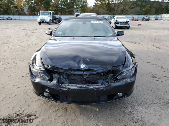 2005 BMW 6 Series 645Ci with VIN WBAEK73485B326662, listed as a Copart auction lot 75297684 with 161,886 mi miles and Clean Title. Bid and sale history available at carsss.com. Image 5.