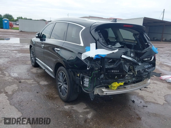2019 Infiniti QX60 Luxe with VIN 5N1DL0MN8KC507367, listed as a IAAI auction lot 42476877 with 69,810 mi miles and . Bid and sale history available at DreamBid. Image 3.