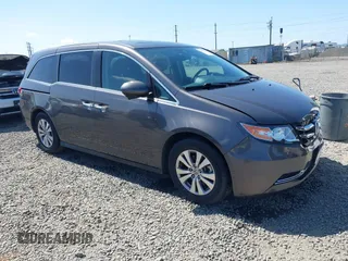 2014 Honda Odyssey EX-L z VIN 5FNRL5H65EB011363, wystawiony jako IAAI lot #42064115 z przebiegiem 45 160 mil mil oraz . Historia ofert i sprzedaży dostępna na DreamBid. Obrazek 1.