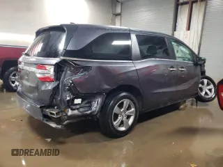 2018 Honda Odyssey EX-L with VIN 5FNRL6H71JB050444, listed as a Copart auction lot 87472554 with 102,667 mi miles and Salvage Title. Bid and sale history available at carsss.com. Image 3.