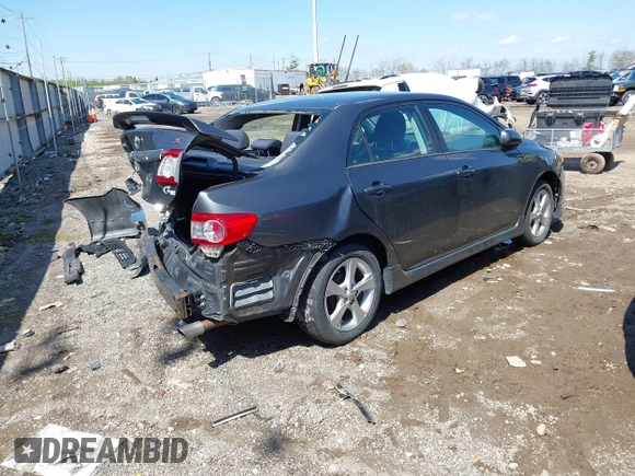 2013 Toyota Corolla L with VIN 2T1BU4EE2DC009044, listed as a IAAI auction lot 42007214 with 168,067 mi miles. Bid and sale history available at carsss.com. Image 4.