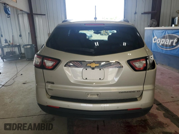 2015 Chevrolet Traverse LT with VIN 1GNKVGKD4FJ155664, listed as a Copart auction lot 60278545 with 112,115 mi miles and Salvage title. Bid and sale history available at DreamBid. Image 6.