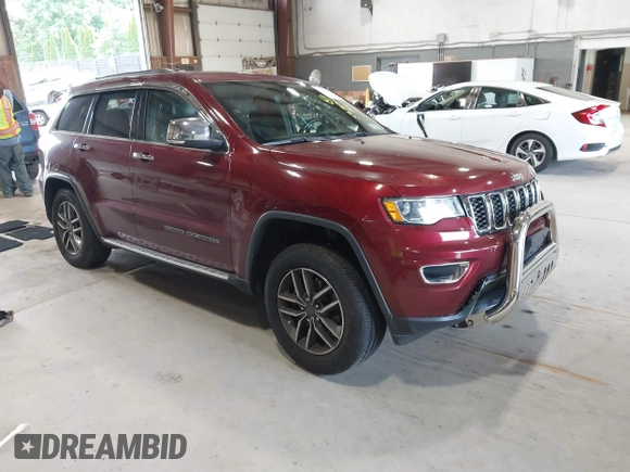 2019 Jeep Grand Cherokee Limited with VIN 1C4RJFBG2KC778478, listed as a IAAI auction lot 42650338 with 58,703 mi miles and . Bid and sale history available at DreamBid. Image 1.
