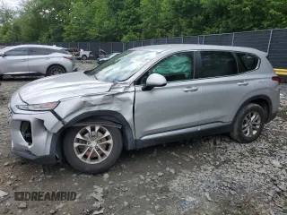 2019 Hyundai Santa Fe SE with VIN 5NMS2CAD0KH100592, listed as a Copart auction lot 58252425 with 113,618 mi miles and Salvage title. Bid and sale history available at DreamBid. Image 1.