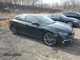 2020 Honda Civic Sedan EX with VIN 19XFC1F38LE210107, listed as a Copart auction lot 50033665 with 67,710 mi miles and Salvage Title. Bid and sale history available at carsss.com. Image 4.