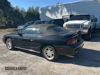 1998 Ford Mustang GT with VIN 1FAFP45X3WF197020, listed as a Copart auction lot 43796325 with 74,844 mi miles and Salvage Title. Bid and sale history available at carsss.com. Image 3.