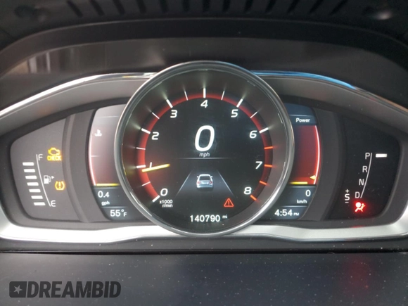 2015 Volvo S60 T6 Drive-E Platinum with VIN YV149MFMXF2335458, listed as a Copart auction lot 80777934 with 140,790 mi miles and Salvage title. Bid and sale history available at DreamBid. Image 9.