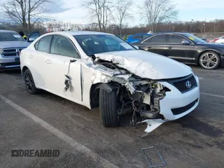 2013 Lexus IS 250 with VIN JTHCF5C27D5063030, listed as a IAAI auction lot 41475197 with 120,501 mi miles and . Bid and sale history available at DreamBid. Image 1.