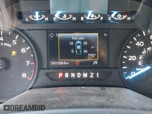 2019 Ford F-150 XL with VIN 1FTEX1EB9KKC09133, listed as a IAAI auction lot 40319582 with 151,728 mi miles. Bid and sale history available at carsss.com. Image 7.