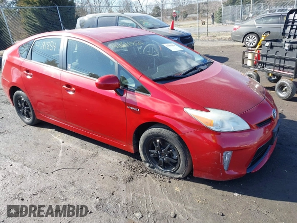 2012 Toyota Prius One with VIN JTDKN3DU1C5423301, listed as a IAAI auction lot 41691854 with 91,239 mi miles and . Bid and sale history available at carsss.com. Image 1.