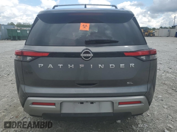 2024 Nissan Pathfinder SL z VIN 5N1DR3CAXRC261317, wystawiony jako Copart lot #56795365 z przebiegiem 21 939 mil mil oraz Szkoda całkowita • Salvage title. Historia ofert i sprzedaży dostępna na DreamBid. Obrazek 6.