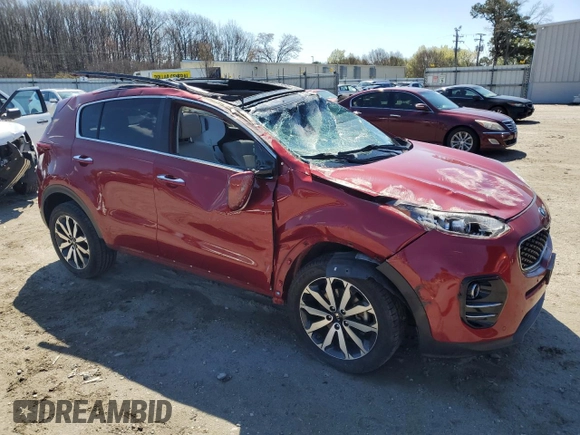 2018 Kia Sportage EX with VIN KNDPN3ACXJ7413370, listed as a Copart auction lot 50343735 with 67,008 mi miles and Salvage Title. Bid and sale history available at DreamBid. Image 4.