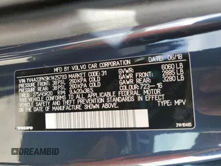 2019 Volvo XC90 Momentum with VIN YV4A22PK9K1425793, listed as a Copart auction lot 50751305 with 49,824 mi miles and Salvage Title. Bid and sale history available at carsss.com. Image 14.