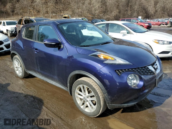 2016 Nissan Juke S with VIN JN8AF5MV2GT655411, listed as a Copart auction lot 46591855 with 73,823 mi miles and Salvage Title. Bid and sale history available at carsss.com. Image 4.